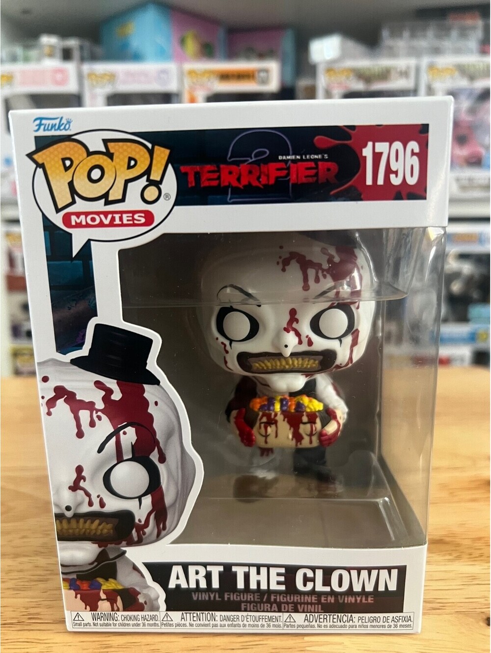 Bloody Art the Clown Candy Filled Head Terrifier 2 Funko Pop #1796 Horror Movies